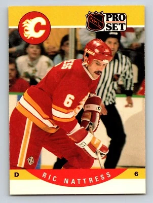 Ric Nattress 1990-91 Pro Set #426 Calgary Flames - Image 1 of 2