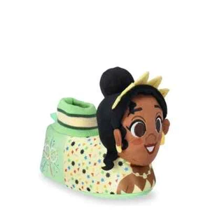 DISNEY 100 Tiana Toddler Girls SIZE 7-8 Slippers COLOR GREEN Princess FROG NWT - Picture 1 of 14