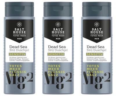 Salthouse Men Totes Meer Duschgel SENSITIV 3in1 für Körper Gesicht Haar 3x 250ml