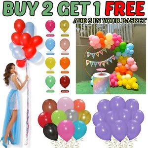 GLOBOS 5-50 GLOBOS Látex Kit Helio 10"" Color Fiesta Boda CUMPLEAÑOS Decoración - Imagen 1 de 40