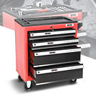 4-Drawer Rolling Tool Cart Slide Top Storage Cabinet Organizer w/Wheels & Keys
