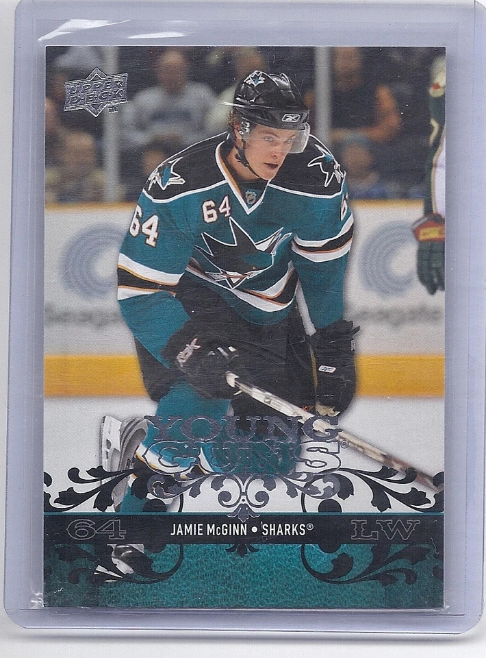 08-09 2008-09 UPPER DECK JAMIE McGINN YOUNG GUNS ROOKIE 490 SAN JOSE SHARKS - Image 1 of 1