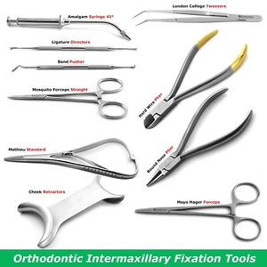 Orthodontic Intermaxillary Fixation Tools Multiple Loop Wiring Instruments Set - Picture 1 of 11
