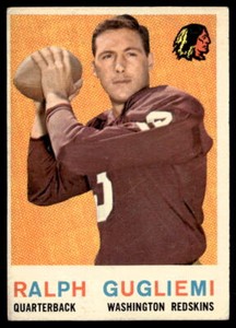 1959 Topps #97 Ralph Guglielmi   Football Washington Redskins