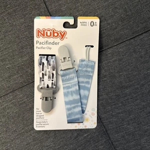 Nuby Pacifier Clip- Paci Finder, Age 0+m- Keep Baby's Pacifiers Sanitary - Picture 1 of 2