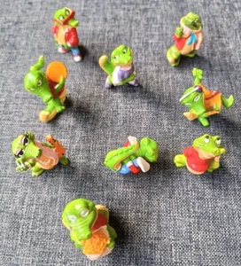 9 Figurines Kinder Vintage Crazy Crocos Crocodile 1991-1992 Vintage - Imagen 1 de 6