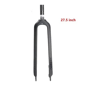 27.5" TOSEEK 1-1/8" Full Carbon Fiber MTB Fork Disc Brake Rigid Super Light Fork - Picture 1 of 5