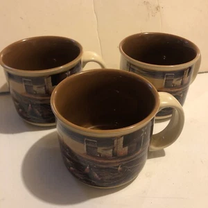 Terry Redlin Prairie Skyline Faisán Vida Silvestre Taza de Café 2002 Juego de 3 - Imagen 1 de 5