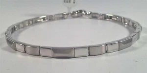 BRACCIALE MAN ORO 750 RIVIELLO ORIGINALE 17,2 gr LUCIDO SATINATO BRACELET GOLD - Picture 1 of 4