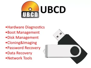 UBCD Ultimate Boot Recovery Kit Menedżer partycji Klonowanie / obrazowanie Bootowalny USB - Zdjęcie 1 z 1