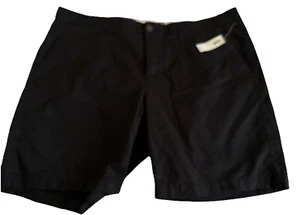 $24.94 Old Navy Black Womens Shorts Size 16 Cotton Blend Zip Button Pockets - Picture 1 of 10