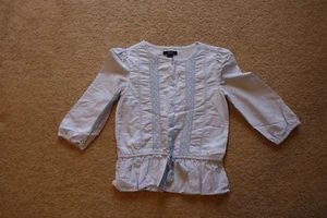 Gap Kids Girl's Blouse Shirt Long Sleeve Button Down Size M Medium 8-9 Years - Picture 1 of 4