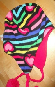 Girls reversible tie hat soft one size pink So brand - Picture 1 of 5