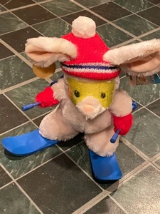 10 Zoll Russ Snow Bunny Skihase Plüsch mit Ski & Stöcken *NEU MIT ETIKETT* k2 - Bild 1 von 13