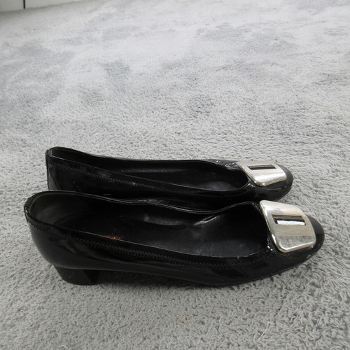 Prada Black Patent Block Heel Loafers - Authentic/Rare Size 37 | eBay