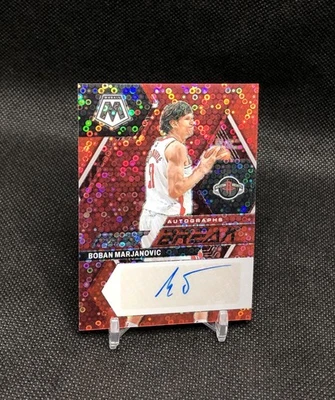 2022-23 Mosaic Boban Marjanovic /49 FAST BREAK AUTO RED COLOR MATCH SP #FB-MAR - Image 1 of 4