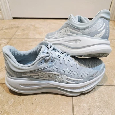 Hoka Bondi 9 Icy Blue Druzy Women's Running Shoes Size 11 B Walking 1162012 DRZY - Image 1 of 4