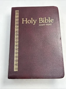 Holy Bible 1976 Giant Print King James Version Red Letter  Reference Concordance - Imagen 1 de 16