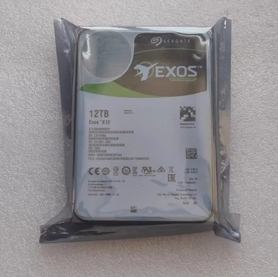 Seagate Exos 12Gb/s X12 12TB 7.2K 256MB SAS 3.5" Hard Disk Drive ST12000NM0027 - Image 1 of 4