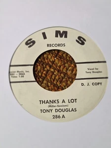 45 RPM Tony Douglas SIMS DJ 286 Gracias Lote BOPPER M- - Imagen 1 de 2
