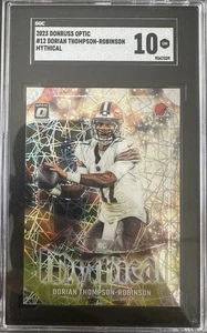 Panini Donruss Optic Mythical Dorian Thompson Robinson 2023 12 RC SGC 10 Casehit - Imagen 1 de 2