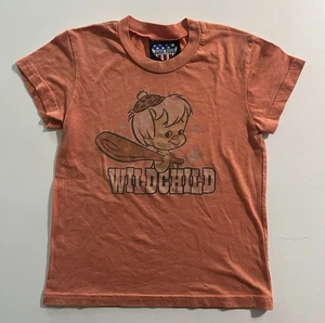 Camiseta THE FLINTSTONES (2008) Unisex BAM BAM "WILD CHILD" Comida Chatarra Niños Talla 6T - Imagen 1 de 3