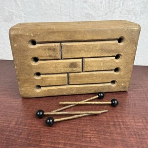 Hand Made Wooden Slit Tongue Log Drum Percussion 6 Key Note Instrument-Large 12” - Bild 1 von 11