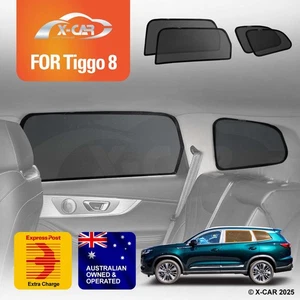 Window Sun Shades for Chery Tiggo 8 Pro Max 24+ Car Windscreen Shade Blind Mesh - Picture 1 of 21