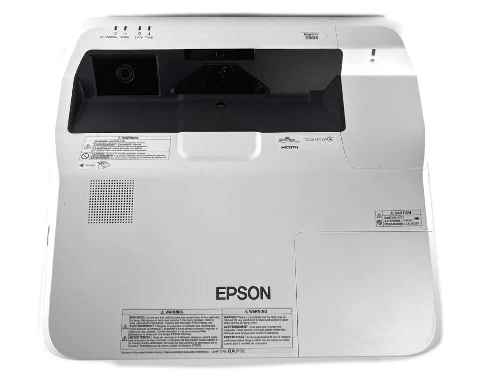 Epson BrightLink 696Ui 3LCD Projector - Lamp Hours: 215 Normal / 1214 Eco - Image 1 of 4