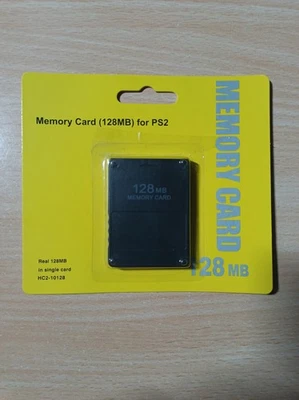  MEMORY CARD 128 MB PLAYSTATION 2 NERA  - Immagine 1 di 2