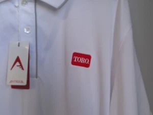 ANTIGUA BRAND MENS WHITE POLO TORO SHIRT SIZE XL NWT (6019) - Picture 1 of 3