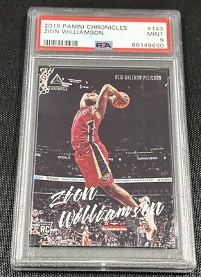 Zion Williamson Rookie 2019 Panini Chronicles RC PSA 9 como nuevo New Orleans Pelicans Foto 1 de 2