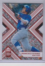 2018 Elite Extra Edition FRANCISCO ALVAREZ Mets RED STATUS Die-Cut Rookie RC /99