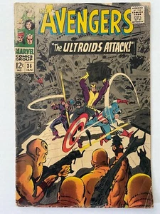 AVENGERS #36 : The Ultroids Attack! (1st Appearance) 1967 🔑 12¢ Marvel Comics - Imagen 1 de 11