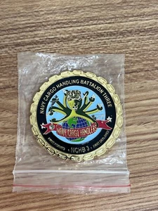 Navy Cargo Battalion Three US Navy Military Challenge Coin-CMC CO CHIEF - Picture 1 of 2