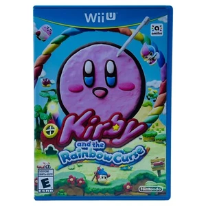 Kirby and the Rainbow Curse (Nintendo Wii U) Auténtico Estuche de Juego con Inserto - Imagen 1 de 3
