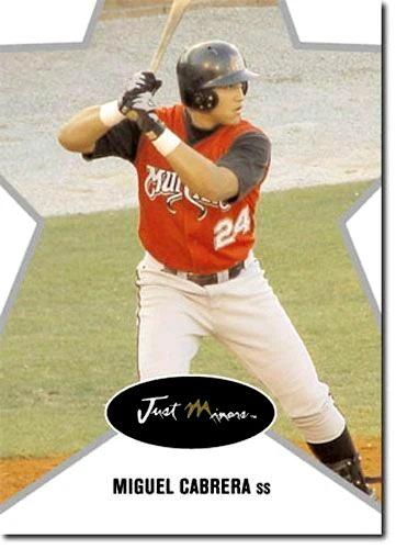 状况完好 MIGUEL CABRERA 2003 JUST MINORS 新秀卡 #7! 3,000 个命中! — 第 1/1 张图片