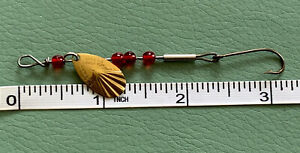 RARE VINTAGE G.M SKINNER ( No. 0 ) SPINNER FLUTED CASTING SPOON FISHING LURE Fly