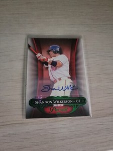 2010 Tristar Baseball Shannon Wilkerson Autograph Emerald Parallel 17/25 SC2241