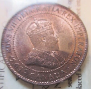 1902 Canada Large Cent Coin. ICCS MS64 RED PENNY Certified MS-64 1p 1c - Picture 1 of 4