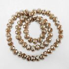 Perles de cristal perles à faceler à faire soi-même bracelet collier bijoux fabrication deux tons