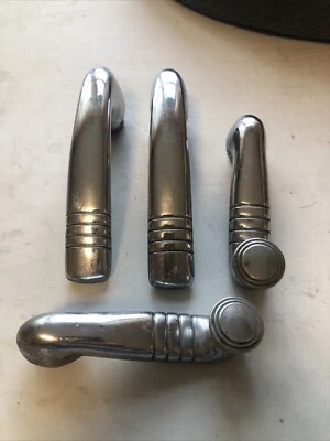 1949-50 РТУТНЫЙ ХРОМ ВНУТРЕННИЕ РУЧКИ СМЕШАННЫЙ ЛОТ ОРИГИНАЛ  - Изображение 1 из 4