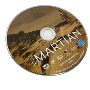 The Martian DVD 2015 Sci-Fi PAL Reg 4 Matt Damon Jessica Chastain *Disc Only* - Picture 1 of 6