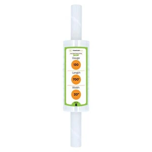 8 Rolls 20"x700' 120 Ga Cast Extended Core Pallet Stretch Wrap Shrink Film - Picture 1 of 8
