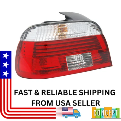 Conjunto de lámpara trasera halógena con bombillas izquierda para BMW 540i, 530i, 525i 2001-2003 Foto 1 de 4