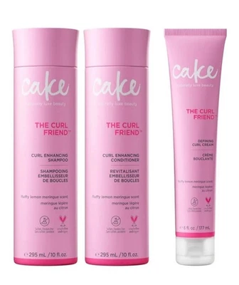 Cake Beauty Curl Friend Curl  Enhancing Shampoo & Conditioner & Anti-Frizz Set - Image 1 of 4