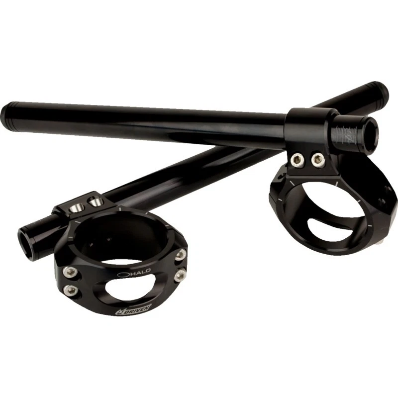 Driven Halo Clip-On Handlebars #DHCLO-55C BK — 第 1/1 张图片
