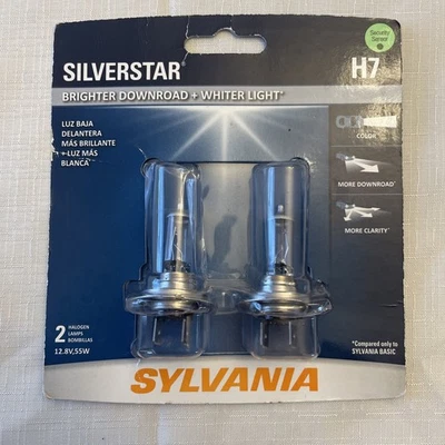Juego de 2 pares de faros de alto rendimiento Sylvania H7 SilverStar Foto 1 de 4