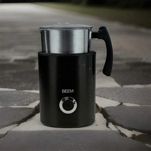 BEEM MILK-PERFECT Induktions Milchaufschäumer 260ml 500W Edelstahlkanne Schwarz - Bild 1 von 4