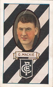 Carlton Blues Football Club G Mackie en 1933 Allen's Cure-em-quick tarjeta intercambiable - Imagen 1 de 1